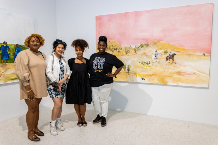 Dejha Carrington second from right and friends Juanita Wichienkuer Krystin Francois and Roshell Rinkins