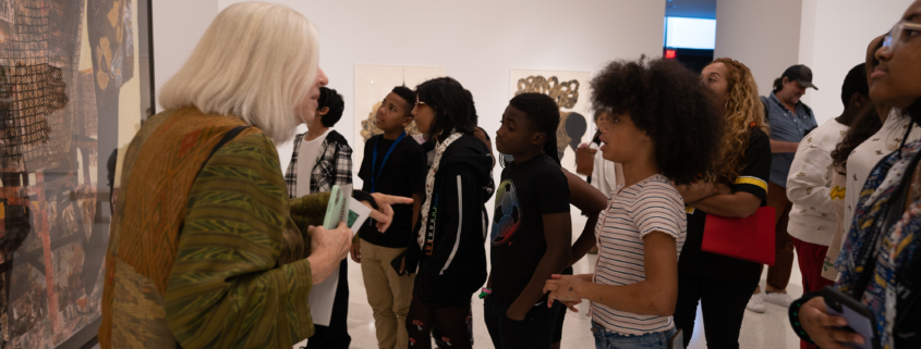 Docent leading museum tour
